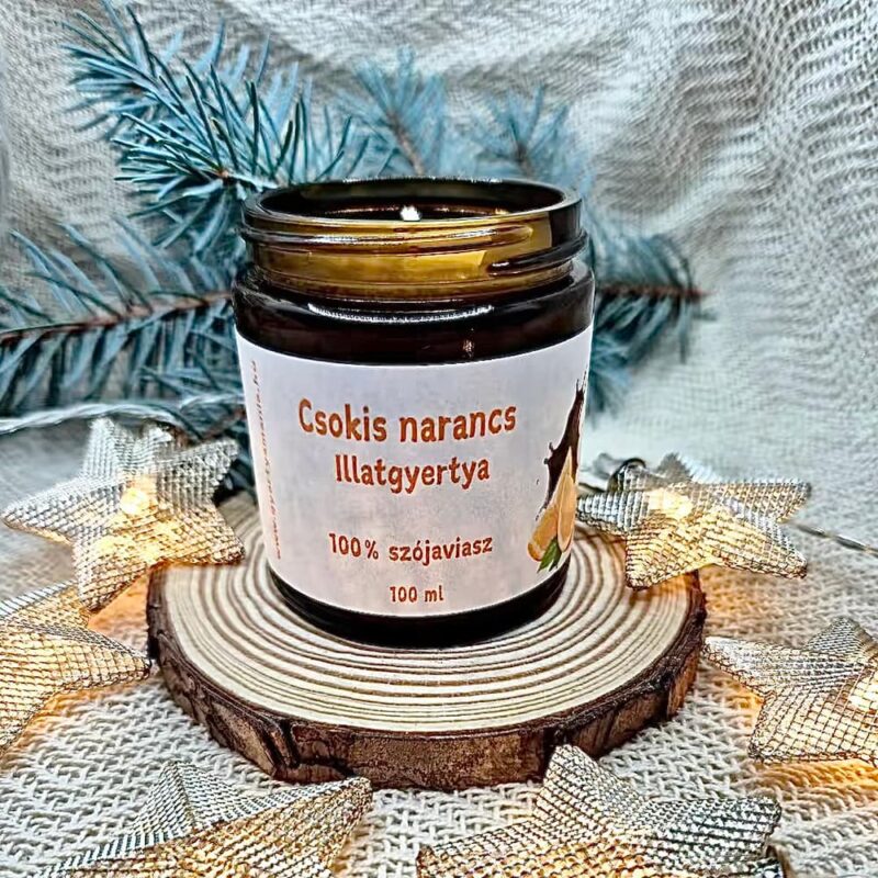Csokis narancs illatgyertya