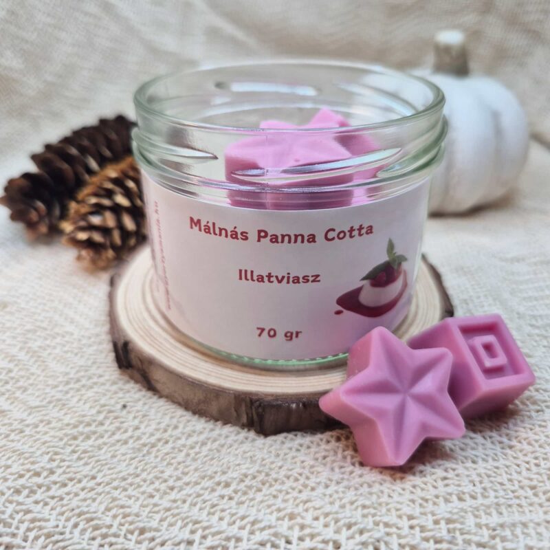 Málnás panna-cotta illatviassz